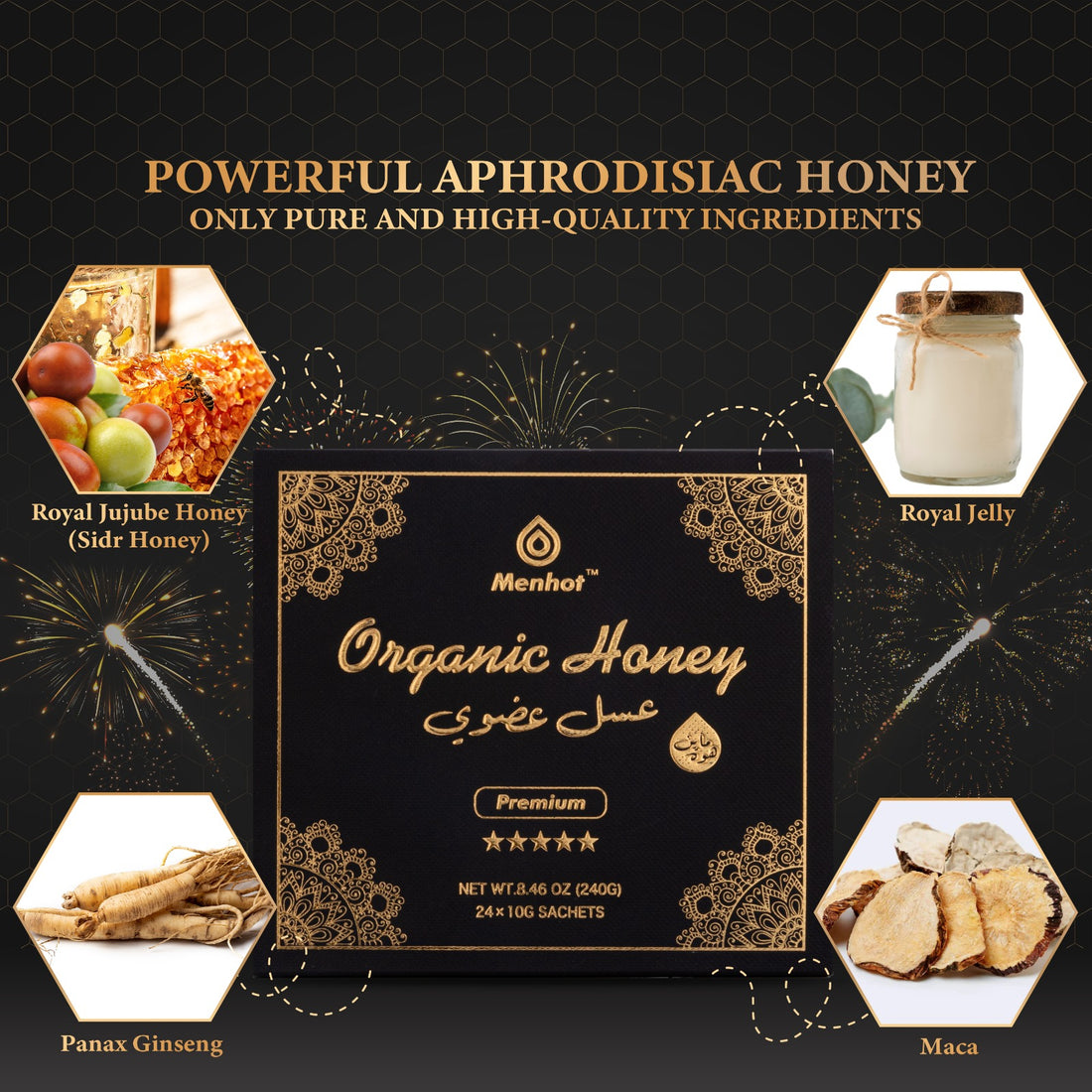 "Unlocking Natural Passion: The Power of Jujube Honey, Maca, and Ginseng"